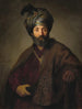 Mann im orientalischen Anzug - Rembrandt van Rijn Schule — Ansicht des Kunstwerks