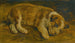 Ein schlafender Welpe - Schule von Sir Edwin Henry Landseer — Ansicht des Kunstwerks