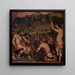 Stiftung von Florentia, eine römische Kolonie - Giorgio Vasari — gerahmtes Bild an der Wand