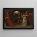 Cordelia, die sich von ihren Schwestern trennt - Ford Madox Brown — gerahmtes Bild an der Wand