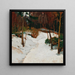 Winterwald - Alfred Poell — gerahmtes Bild an der Wand
