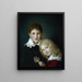 Paul 18041880 und Alfred 18101857 von Musset Kindern - Fortuné Dufau — gerahmtes Bild an der Wand