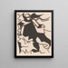 Komposition mit Figur - Fortuna Brulez-Mavrommati — gerahmtes Bild an der Wand