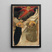 Saint Dominique und die Stigmatisierung des heiligen Franziskus - Fra Angelico — gerahmtes Bild an der Wand