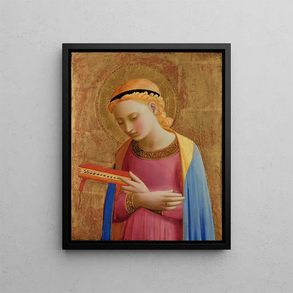 Jungfrau Verkündigung - Fra Angelico — gerahmtes Bild an der Wand
