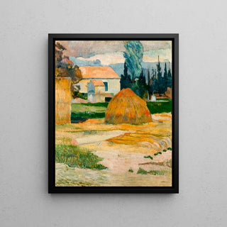 Landschaften bei Arles von Paul Gauguin | Kunstdruck Wandbild Dekoration Poster Kopie