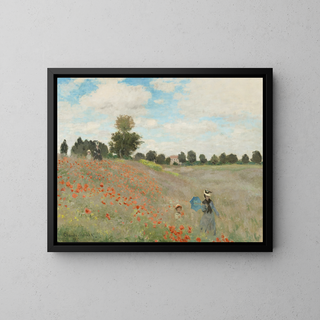 Die Mohnblumen - Claude Monet | Kunstdruck Wanddekoration Gemälde Plakat Kopie
