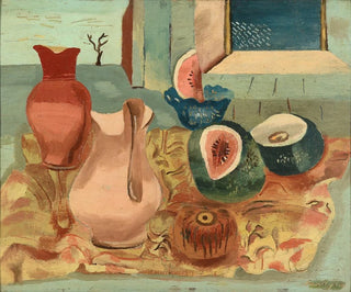 Melonen geschnitten - Frances Hodgkins — Ansicht des Kunstwerks