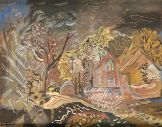 La maison Croft à Bradford-on-Tone, Taunton, Somerset - Frances Hodgkins — Ansicht des Kunstwerks