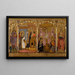 Saint Jean-Baptiste Annonciation Kreuzigung und Sainte Catherine d'Alexandrie - Francesc Comes — gerahmtes Bild an der Wand