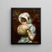 Winter - Francesc Masriera — gerahmtes Bild an der Wand