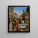 Am Markt - Francesc Miralles i Galaup — gerahmtes Bild an der Wand