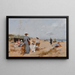 Malerei am Strand - Francesc Miralles i Galaup — gerahmtes Bild an der Wand
