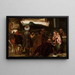 Anbetung der Könige - Francesco Bassano der Jüngere — gerahmtes Bild an der Wand
