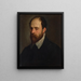 Portrait eines bärtigen Gentlemans - Francesco Bassano le Jeune — gerahmtes Bild an der Wand