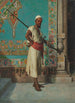 Portrait eines Orientalen mit Gewehr - Francesco Beda — Ansicht des Kunstwerks