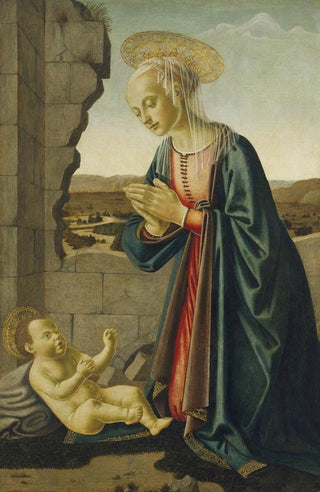 Francesco Botticini - Madonna Adoring the Christ Child.webp