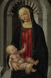 Die Jungfrau mit Kind in Majestät in einer Nische - Francesco Botticini — Ansicht des Kunstwerks