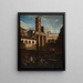 Das zerstörte Tempel des Mars Ultor in Rom - Francesco Diofebi — gerahmtes Bild an der Wand