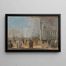 La place Saint-Marc à Venise - Francesco Fidanza — gerahmtes Bild an der Wand