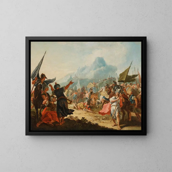 Der Triumph des David - Francesco Fontebasso — gerahmtes Bild an der Wand