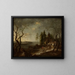Winterlandschaft - Francesco Foschi — gerahmtes Bild an der Wand