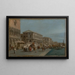 Ansicht des Molo und der Riva degli Schiavoni in Venedig - Francesco Guardi — gerahmtes Bild an der Wand