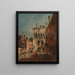Ein architektonischer Laune mit einem Campiello - Francesco Guardi — gerahmtes Bild an der Wand