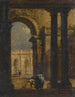 Hof des Palastes Capriccio - Francesco Guardi — Ansicht des Kunstwerks
