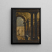 Hof des Palastes Capriccio - Francesco Guardi — gerahmtes Bild an der Wand