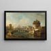 Vue Fantaisiste du Château Saint-Ange, Rome - Francesco Guardi — gerahmtes Bild an der Wand