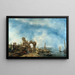 Landschaft der Fantasie - Francesco Guardi — gerahmtes Bild an der Wand