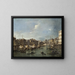 Großes Kanal-Gemälde mit der Rialto-Brücke, Venedig - Francesco Guardi — gerahmtes Bild an der Wand