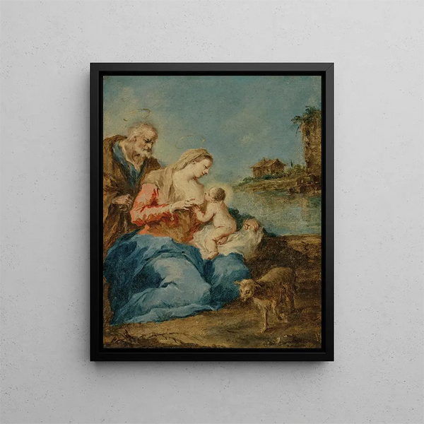 La Sainte Famille - Francesco Guardi — gerahmtes Bild an der Wand
