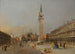 La Piazza San Marco mit der Basilika und dem Campanile - Francesco Guardi — Ansicht des Kunstwerks