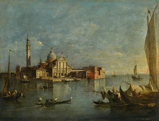 Venedig, Blick auf San Giorgio Maggiore - Francesco Guardi — Ansicht des Kunstwerks