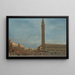 Venedig, die Piazzetta San Marco mit dem Karnevals-Festival - Francesco Guardi — gerahmtes Bild an der Wand