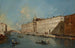 von Francesco Guardi | Gemälde Venedig, der Rio dei Mendicanti nach Norden mit der Kirche San Lazzaro dei Mendicanti — Ansicht des Kunstwerks