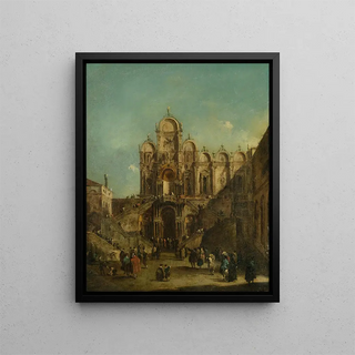 Francesco Guardi - View Of Campo San Zanipolo With The Loggia Erected On The Occasion Of The Blessing Of Pope Pius Vi.webp