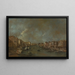 Ansicht des Großen Kanals vom Rialto-Brücke - Francesco Guardi — gerahmtes Bild an der Wand