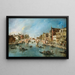 Ansicht des Kanals Cannaregio, Venedig - Francesco Guardi — gerahmtes Bild an der Wand