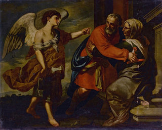 Die Begegnung von Zacharias und Elisabeth - Francesco Guarino — Ansicht des Kunstwerks