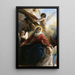 Die schmerzende Jungfrau mit den Engeln und den Zeichen der Passion - Francesco Hayez — gerahmtes Bild an der Wand