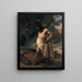 Samson und der Löwe - Francesco Hayez — gerahmtes Bild an der Wand