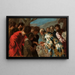 Joseph verkauft von seinen Brüdern - Francesco Maffei — gerahmtes Bild an der Wand