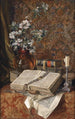 Natur stillleben mit alten Büchern - Francesco Malacrea — Ansicht des Kunstwerks
