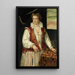 Portrait einer Frau mit einem Eichhörnchen - Francesco Montemezzano — gerahmtes Bild an der Wand