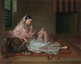 Dame musulmane allongée - Francesco Renaldi — Ansicht des Kunstwerks