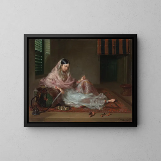 Dame musulmane allongée - Francesco Renaldi — gerahmtes Bild an der Wand