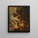 Saint Michel jagt die rebellischen Engel - Francesco Solimena — gerahmtes Bild an der Wand
